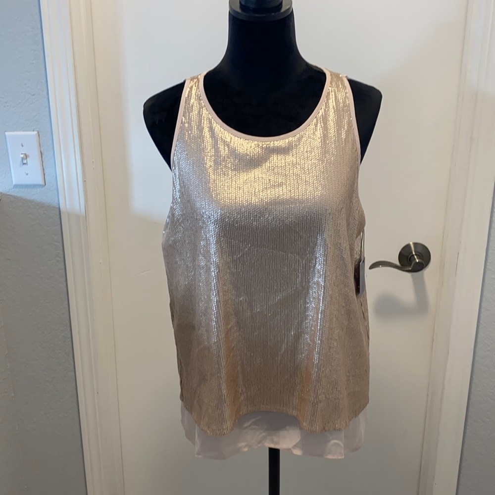 NWT Jennifer Lopez sequin dressy tank